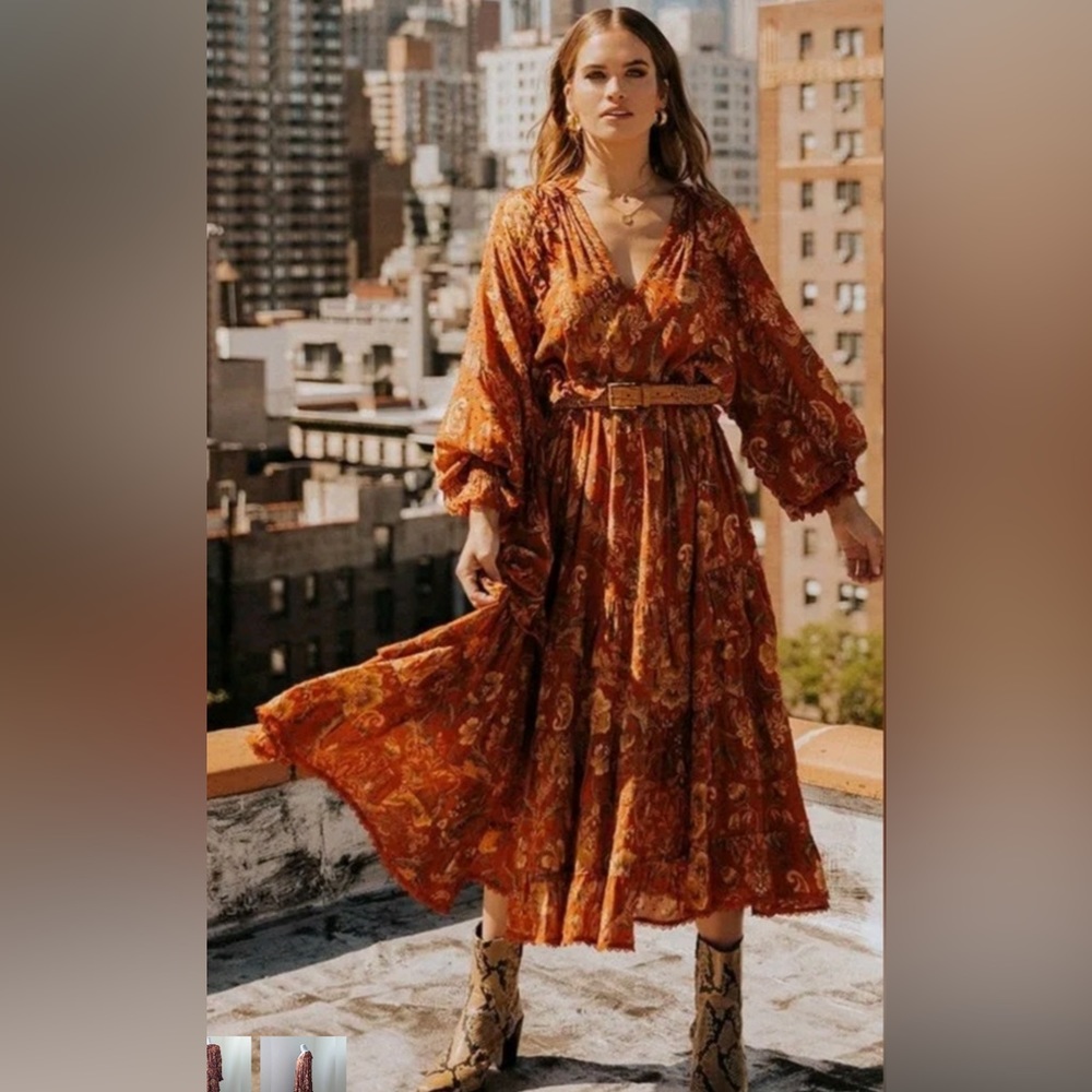 Spell Aurora Boho Midi Dress